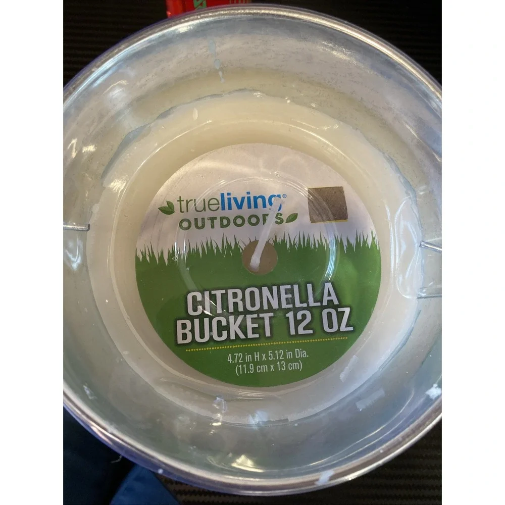 Trueliving Outdoors Citronella Bucket 12oz Candle‎